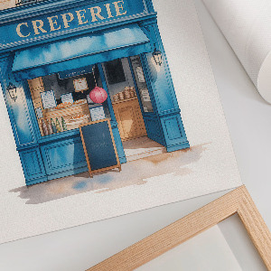 Decorative poster Street cafe