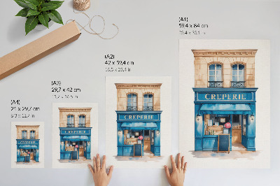 Decorative poster Street cafe