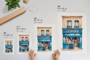 Decorative poster Street cafe