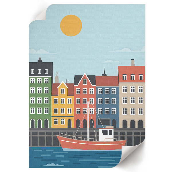 Wall print Port town