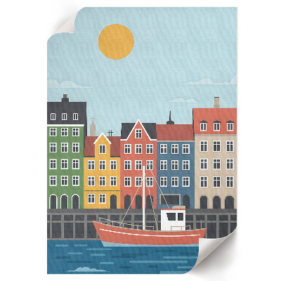 Wall print Port town