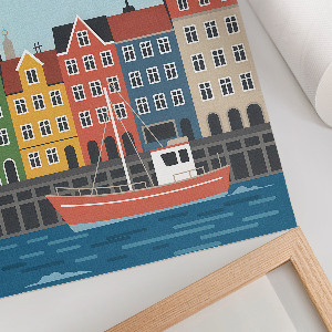 Wall print Port town