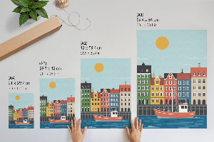 Wall print Port town