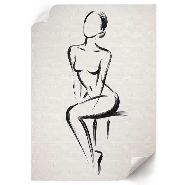 Poster with a subtle silhouette
