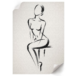 Poster with a subtle silhouette