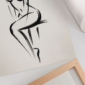 Poster with a subtle silhouette