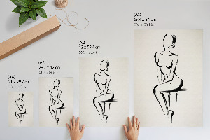 Poster with a subtle silhouette