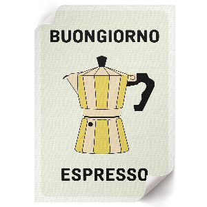 Wall art Italian coffee