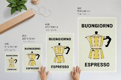Wall art Italian coffee