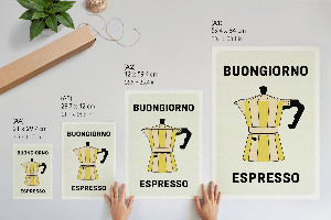 Wall art Italian coffee