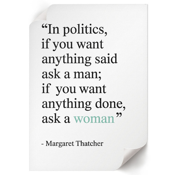 Wall print featuring a powerful quote
