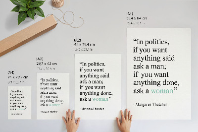 Wall print A powerful quote