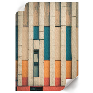 Art print featuring colorful architecture