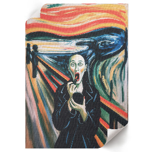 Wall art inspired by The Scream