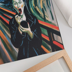 Wall art inspired by The Scream
