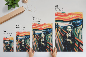 Wall art inspired by The Scream