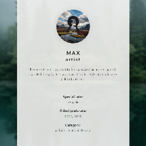 Decorative poster Mountain silence