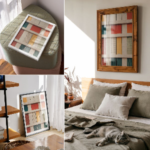 Poster Colorful facade