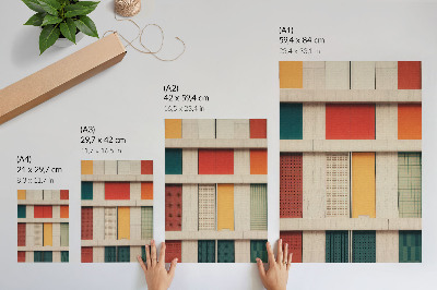 Poster Colorful facade