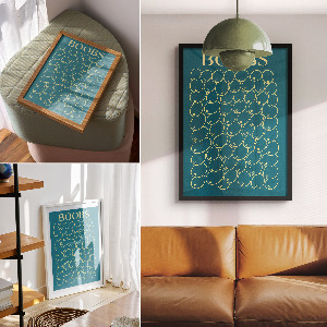 Wall art featuring sculptural breast shapes