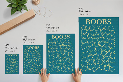 Wall art Breast shapes
