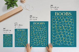 Wall art Breast shapes