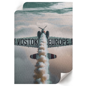 Decorative poster featuring aviation art