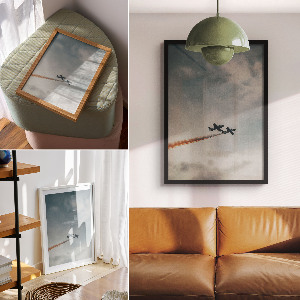 Wall print Aerial acrobatics