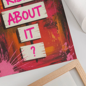 Art print Wanna kiss about it?