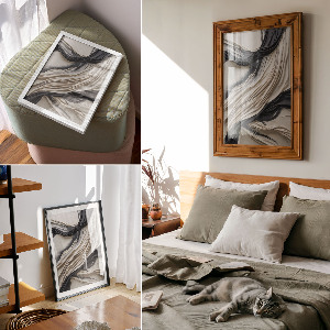 Decorative poster with modern designs