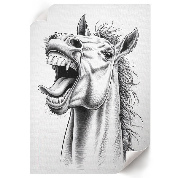 Poster titled "Horse Laughter"