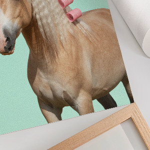 Wall print Horse with rollers