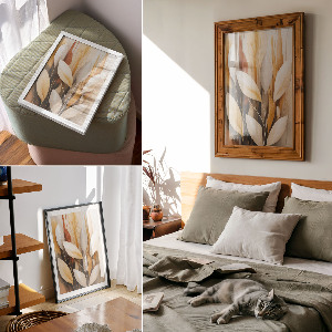 Decorative poster Delicate flora