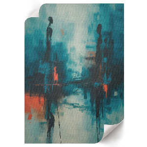 Wall art depicting a mysterious landscape