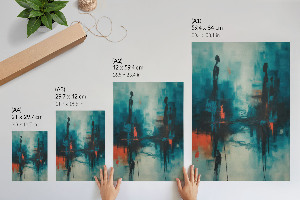 Wall art depicting a mysterious landscape