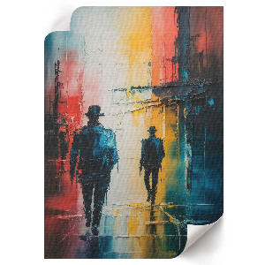 Wall print City at night