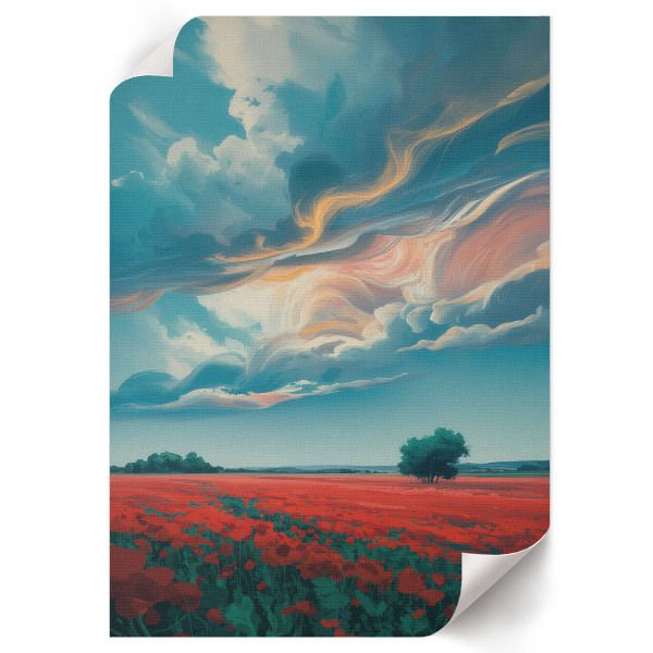 Poster Poppy fields