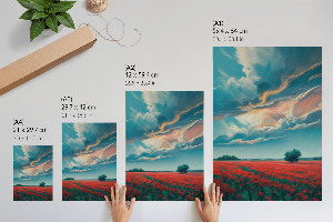 Poster Poppy fields