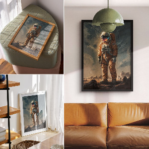 Wall print Space journey