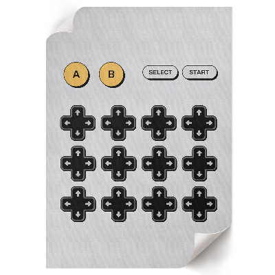 Art print Retro game