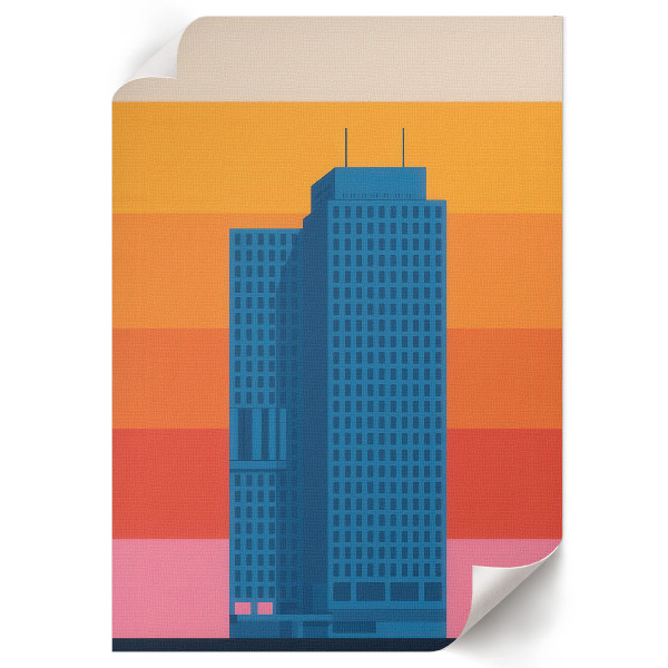 Wall print Abstract city