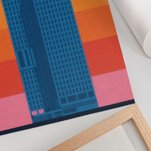 Wall print Abstract city