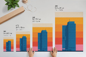 Wall print Abstract city