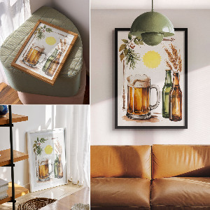 Art print with a beer theme