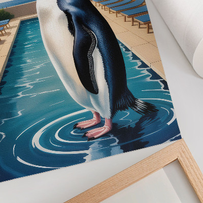 Wall art Penguin on vacation