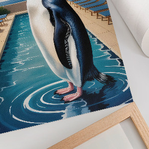 Wall art Penguin on vacation