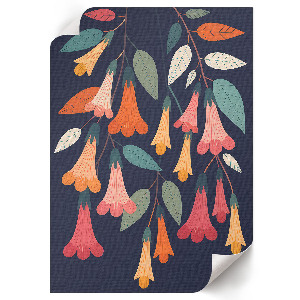 Art print with a floral pattern