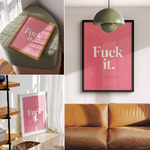 Poster with the phrase 