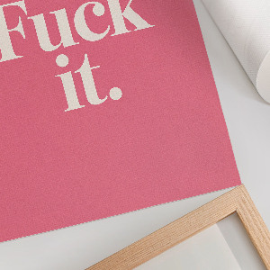 Poster with the phrase 