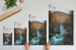 Wall print Autumn river